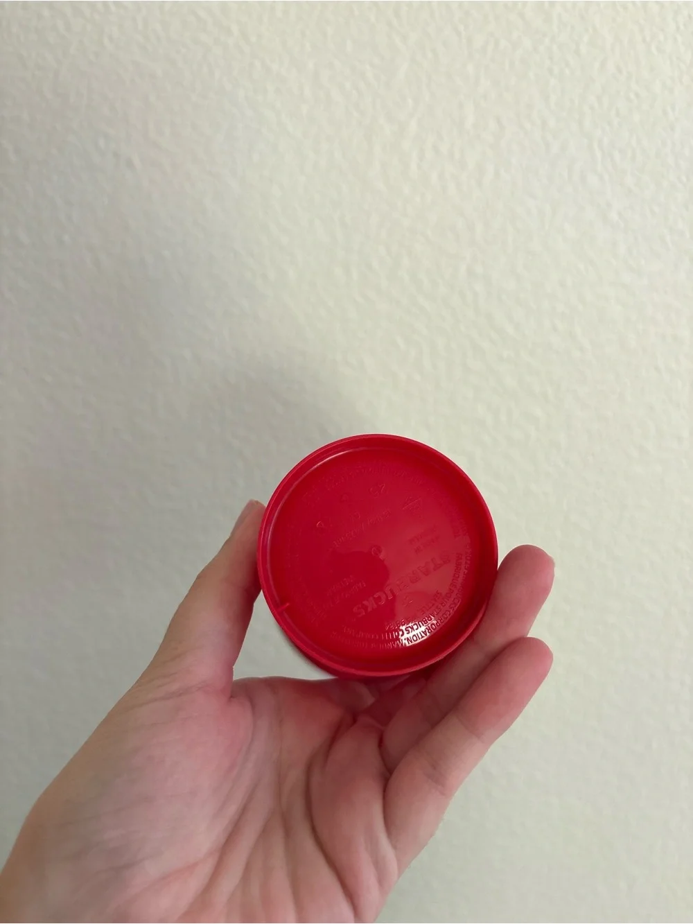 Starbucks Red and White Holiday Cup with White Lid